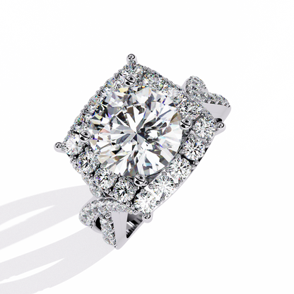 Imperial Halo Lab Grown Diamond Ring