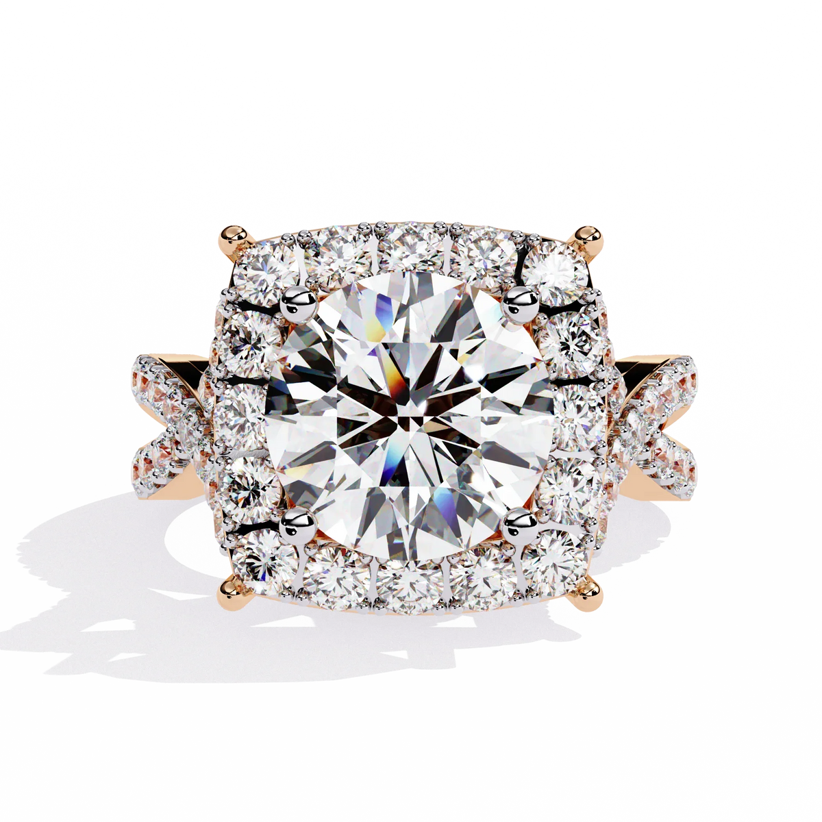Imperial Halo Lab Grown Diamond Ring - Ophiratbf