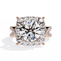 Imperial Halo Lab Grown Diamond Ring - Ophiratbf