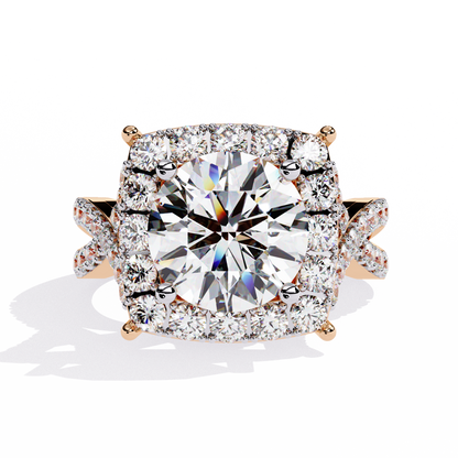Imperial Halo Lab Grown Diamond Ring