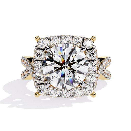 Imperial Halo Lab Grown Diamond Ring