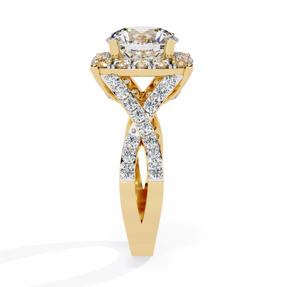 Imperial Halo Lab Grown Diamond Ring