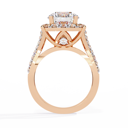 Imperial Halo Lab Grown Diamond Ring