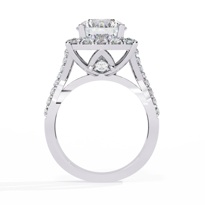Imperial Halo Lab Grown Diamond Ring