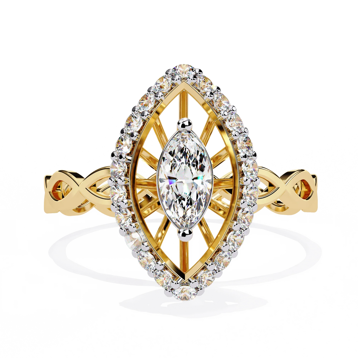 Solaris Marquise Lab Grown Diamond Ring - Ophiratbf