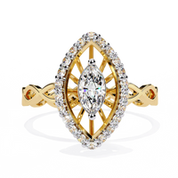 Solaris Marquise Lab Grown Diamond Ring - Ophiratbf