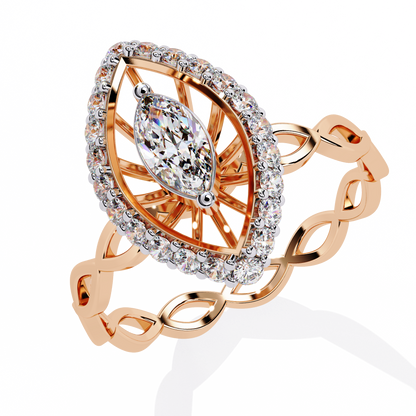 Solaris Marquise Lab Grown Diamond Ring