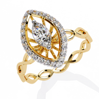 Solaris Marquise Lab Grown Diamond Ring - Ophiratbf
