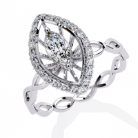 Solaris Marquise Lab Grown Diamond Ring - Ophiratbf