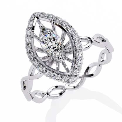 Solaris Marquise Lab Grown Diamond Ring