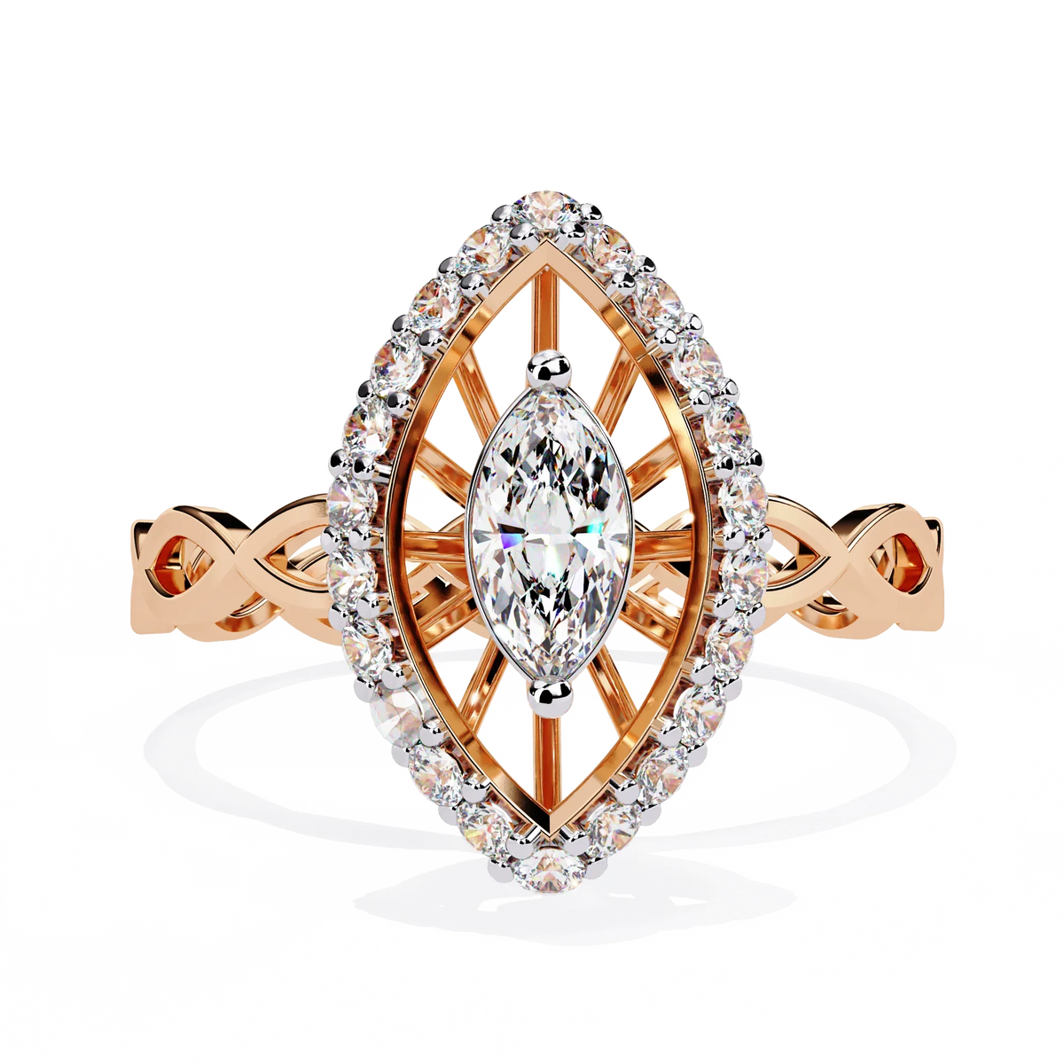 Solaris Marquise Lab Grown Diamond Ring - Ophiratbf