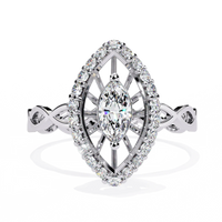 Solaris Marquise Lab Grown Diamond Ring - Ophiratbf