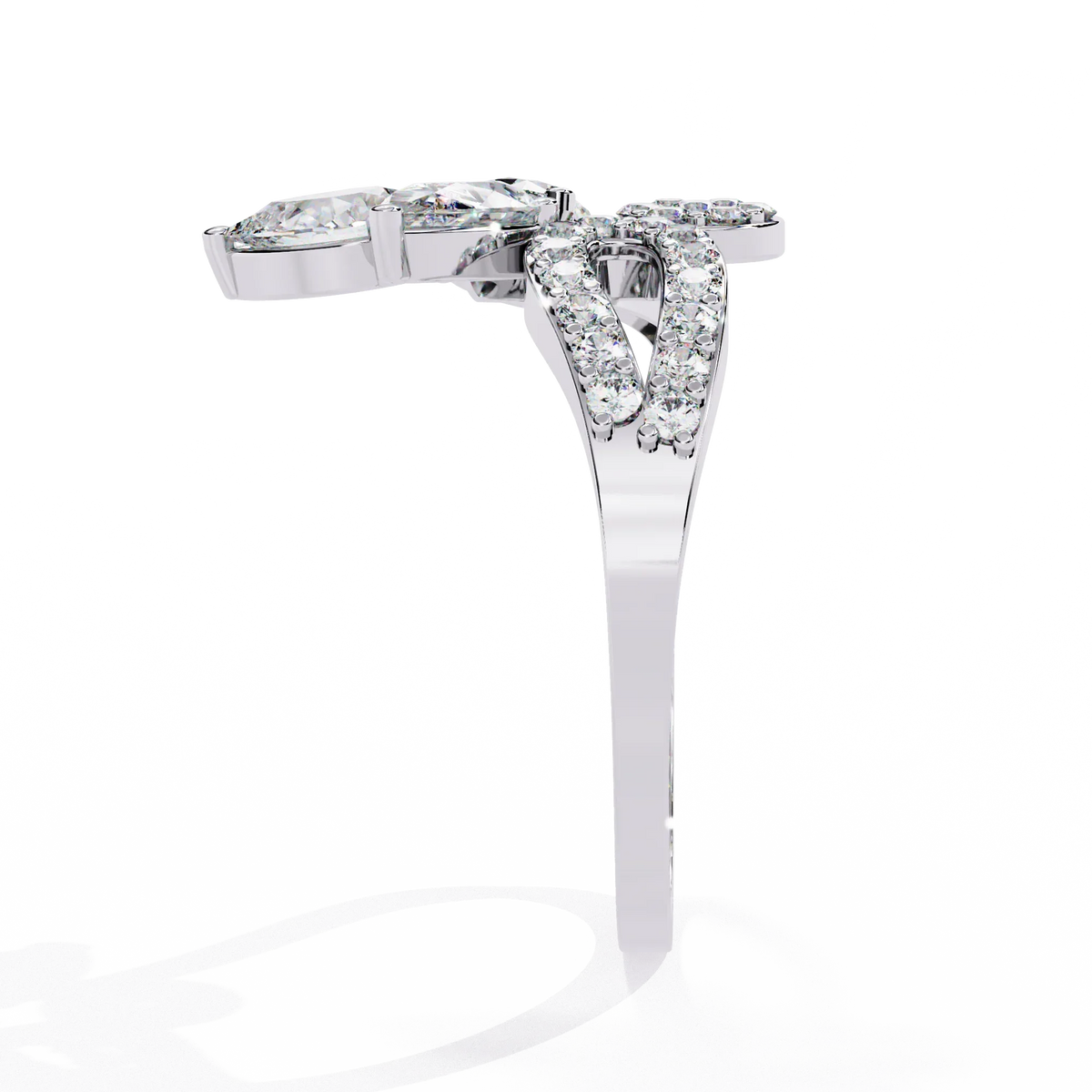 Eden Petal Lab Grown Diamond Ring - Ophiratbf