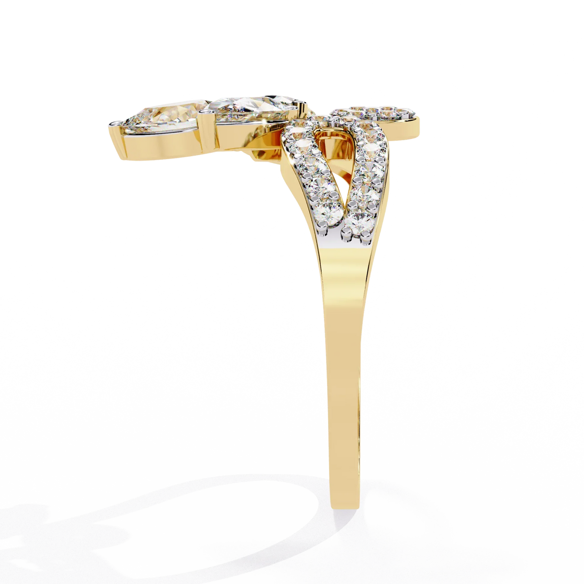 Eden Petal Lab Grown Diamond Ring - Ophiratbf