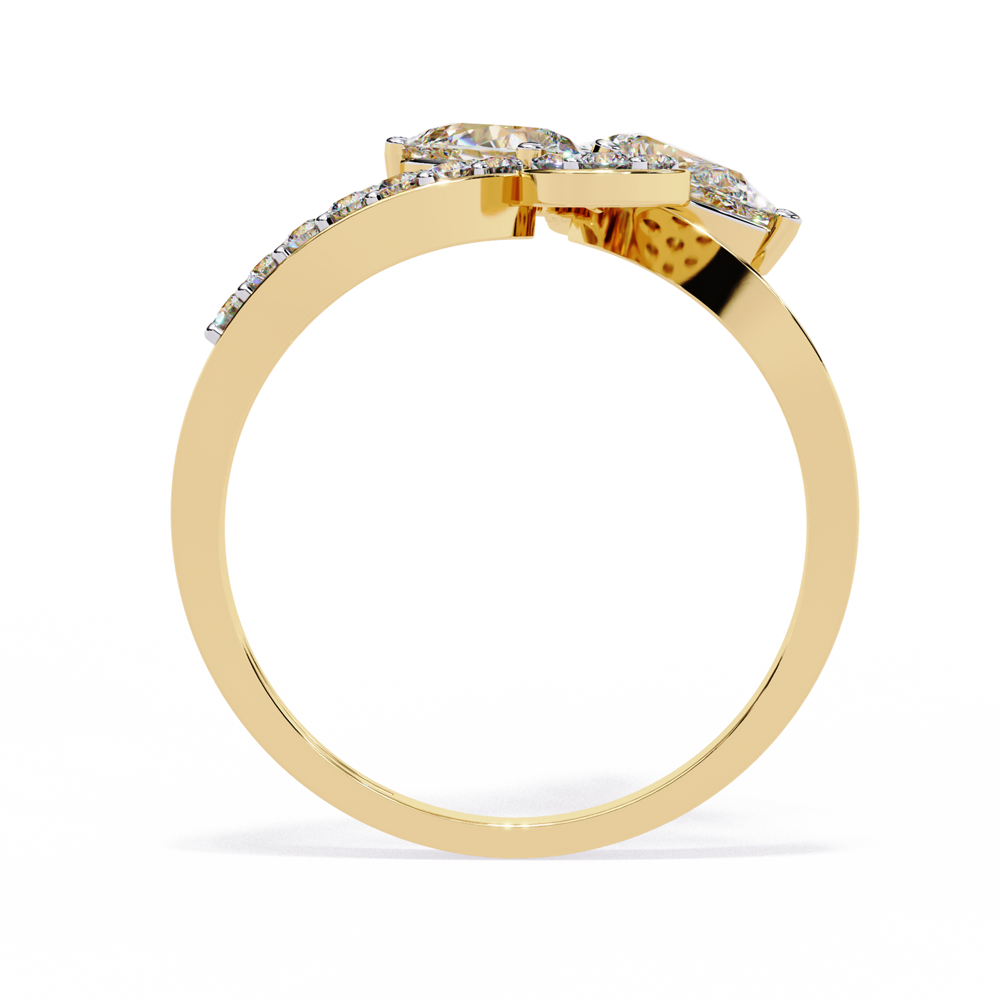 eden petal lab grown diamond ring