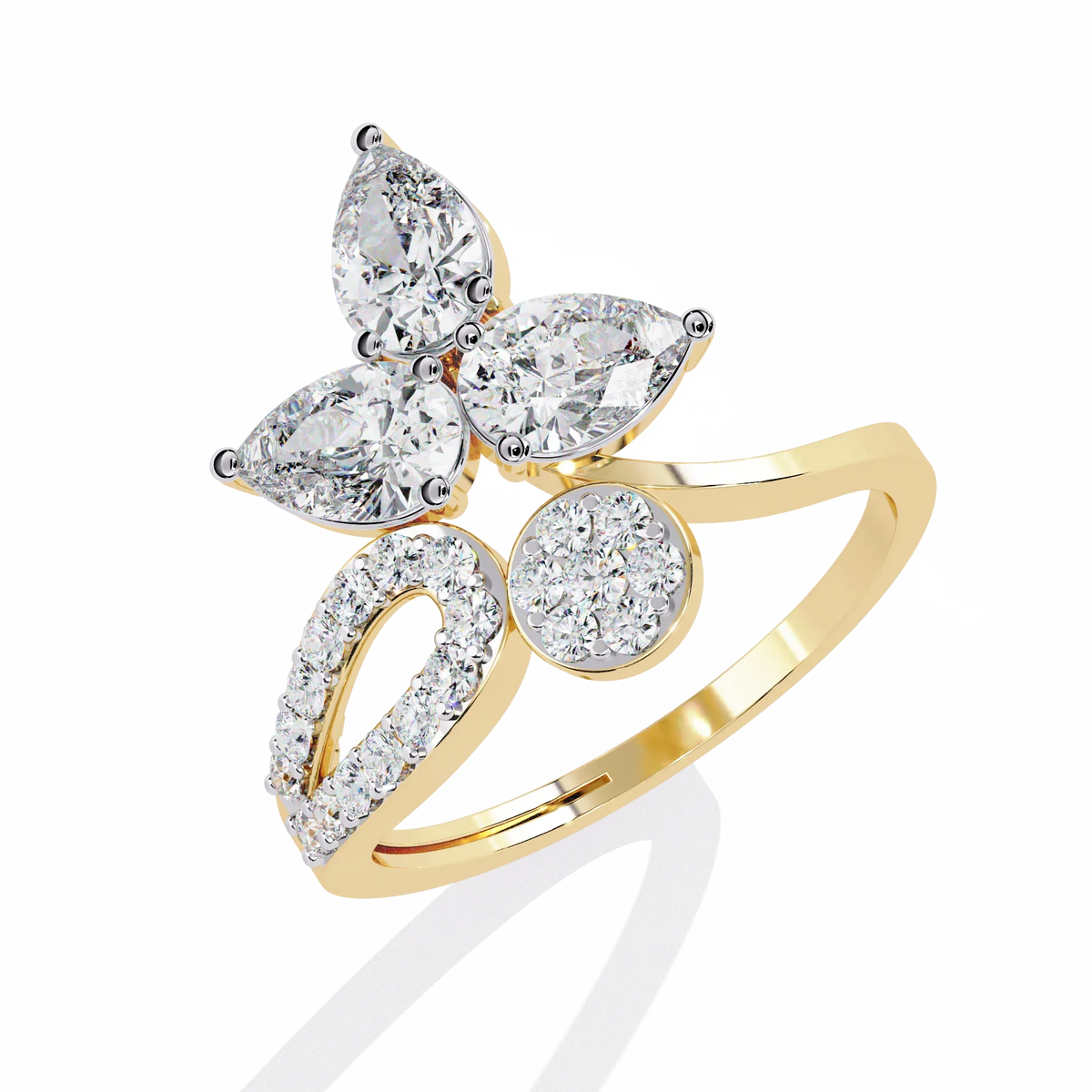Eden Petal Lab Grown Diamond Ring - Ophiratbf