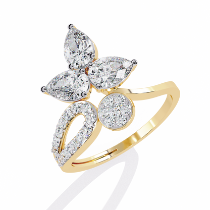 Eden Petal Lab Grown Diamond Ring