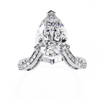 Majestic Teardrop Lab Grown Diamond Ring - Ophiratbf