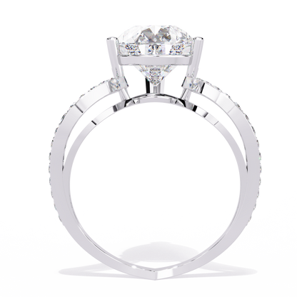 Majestic Teardrop Lab Grown Diamond Ring