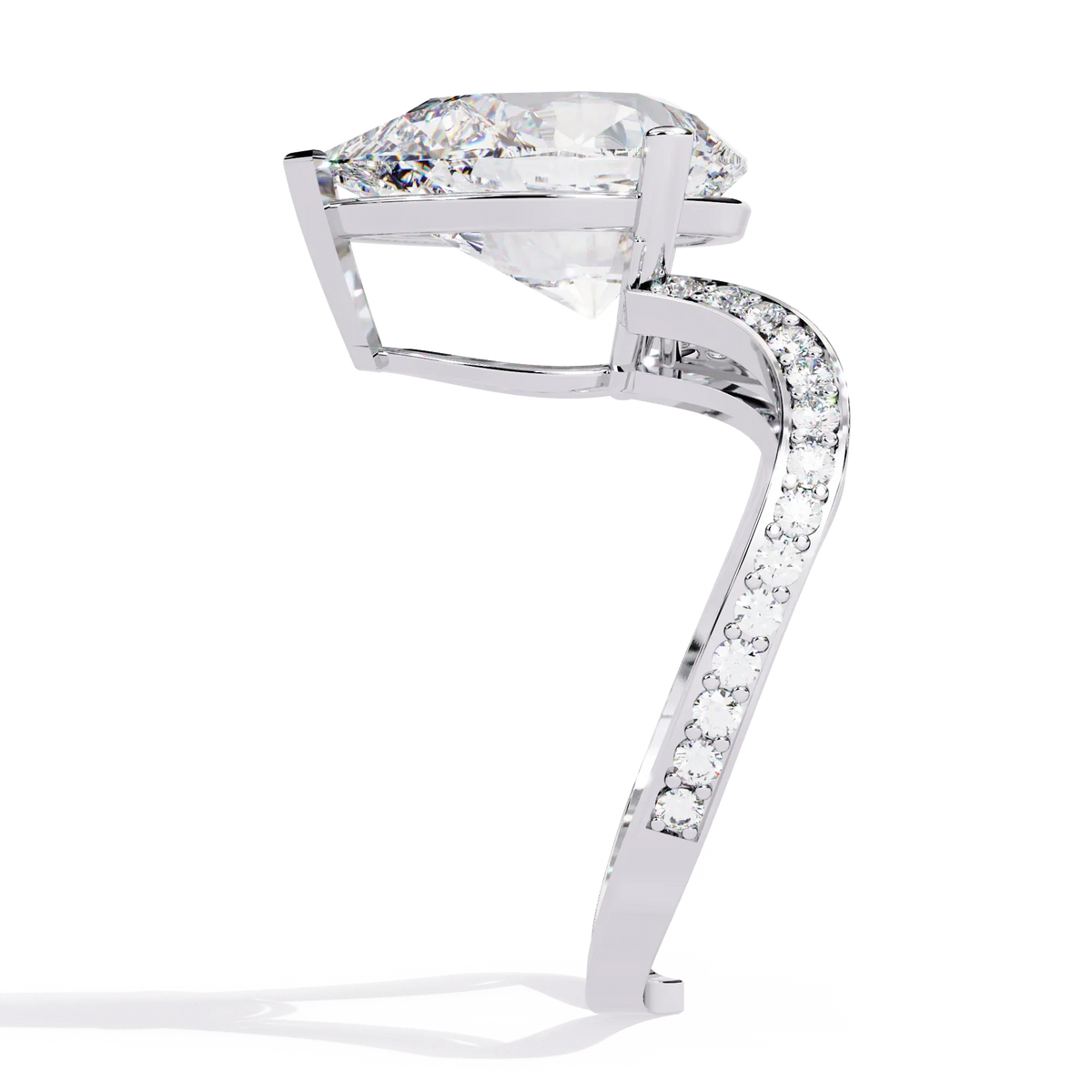 Majestic Teardrop Lab Grown Diamond Ring - Ophiratbf