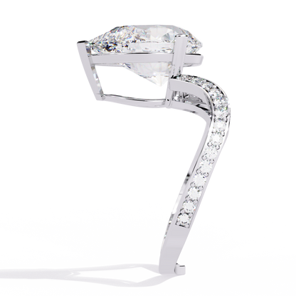 Majestic Teardrop Lab Grown Diamond Ring