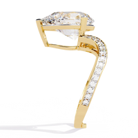 Majestic Teardrop Lab Grown Diamond Ring - Ophiratbf