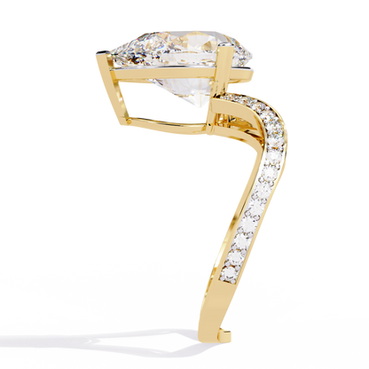 Majestic Teardrop Lab Grown Diamond Ring
