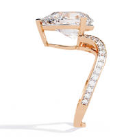 Majestic Teardrop Lab Grown Diamond Ring - Ophiratbf