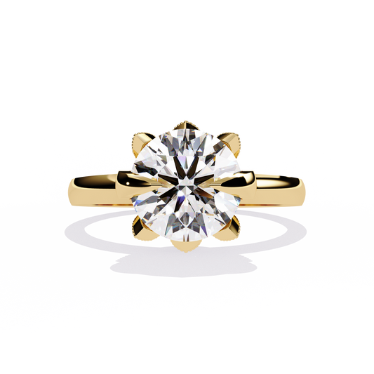 Rpund Shape  Lab Grown Diamond Ring