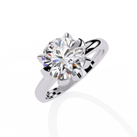 Rpund Shape Lab Grown Diamond Ring - Ophiratbf