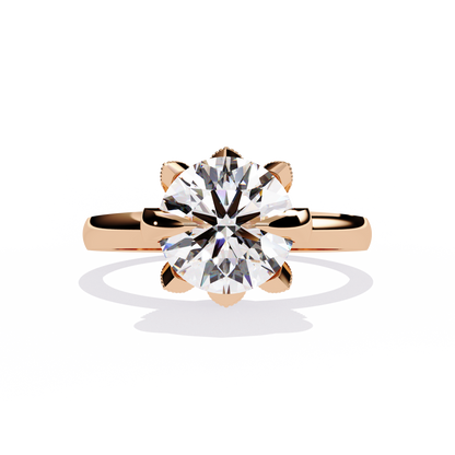 Rpund Shape  Lab Grown Diamond Ring