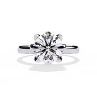 Rpund Shape Lab Grown Diamond Ring - Ophiratbf