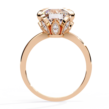 Rpund Shape  Lab Grown Diamond Ring