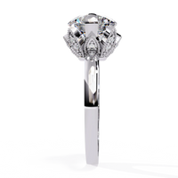 Rpund Shape Lab Grown Diamond Ring - Ophiratbf