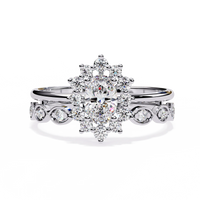 Sunburst Halo Lab Grown Diamond Ring - Ophiratbf
