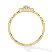 Sunburst Halo Lab Grown Diamond Ring - Ophiratbf