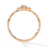 Sunburst Halo Lab Grown Diamond Ring - Ophiratbf