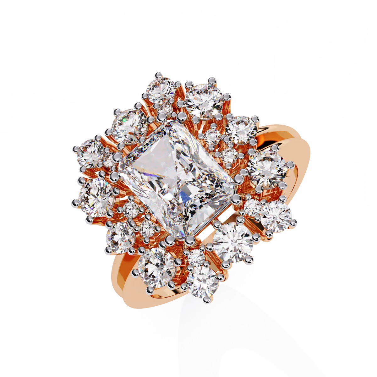 Ophira Radiance Cluster Lab Grown Diamond Ring - Ophiratbf