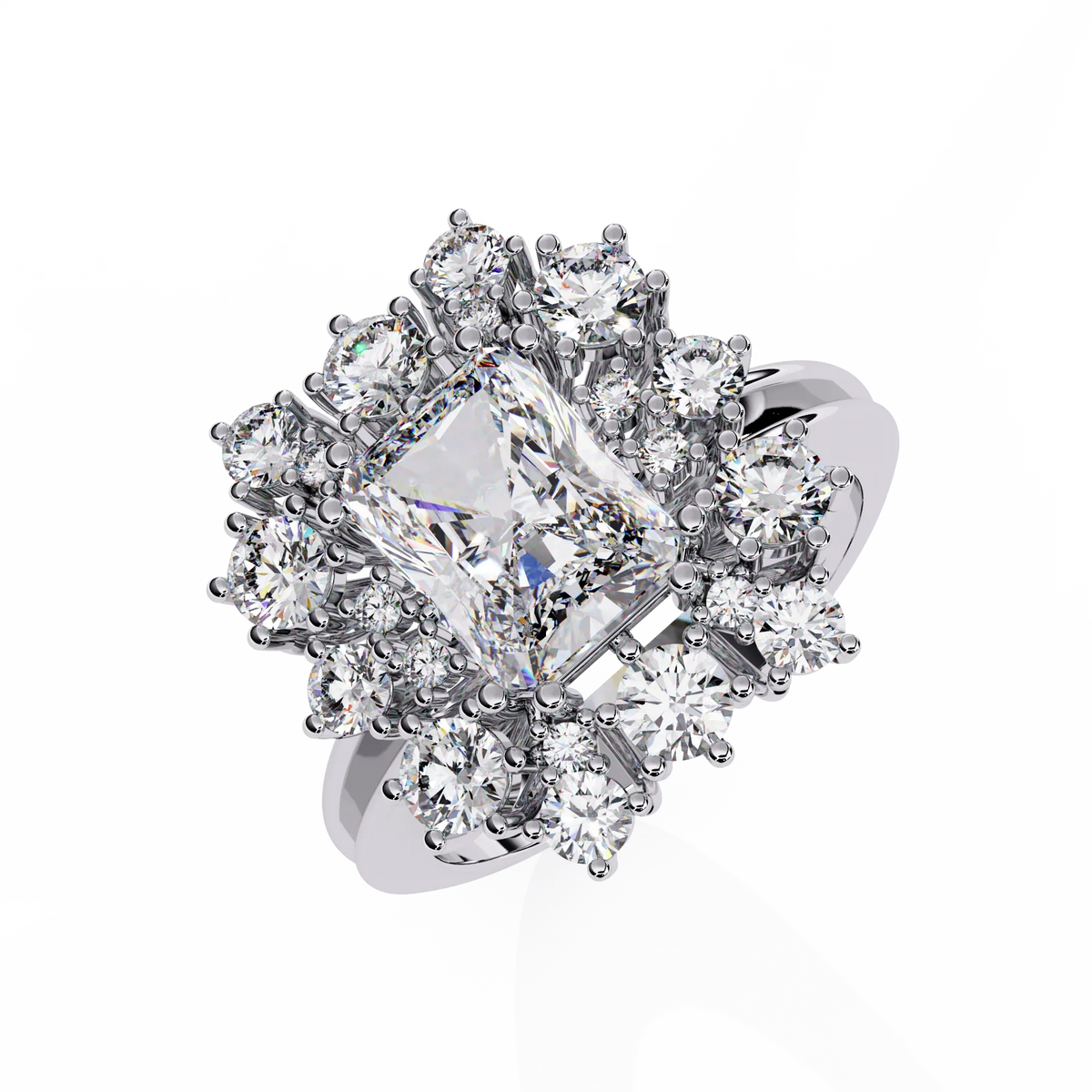 Ophira Radiance Cluster Lab Grown Diamond Ring - Ophiratbf