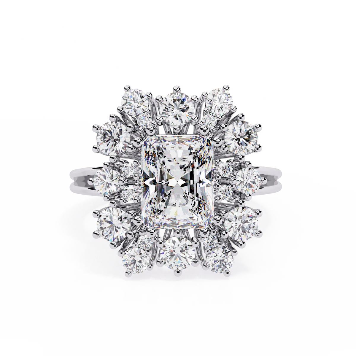 Ophira Radiance Cluster Lab Grown Diamond Ring - Ophiratbf