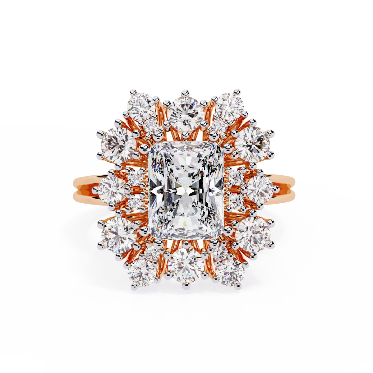 Ophira Radiance Cluster Lab Grown Diamond Ring - Ophiratbf