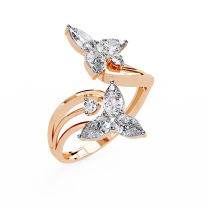 Butterfly Waltz Lab Grown Diamond Ring