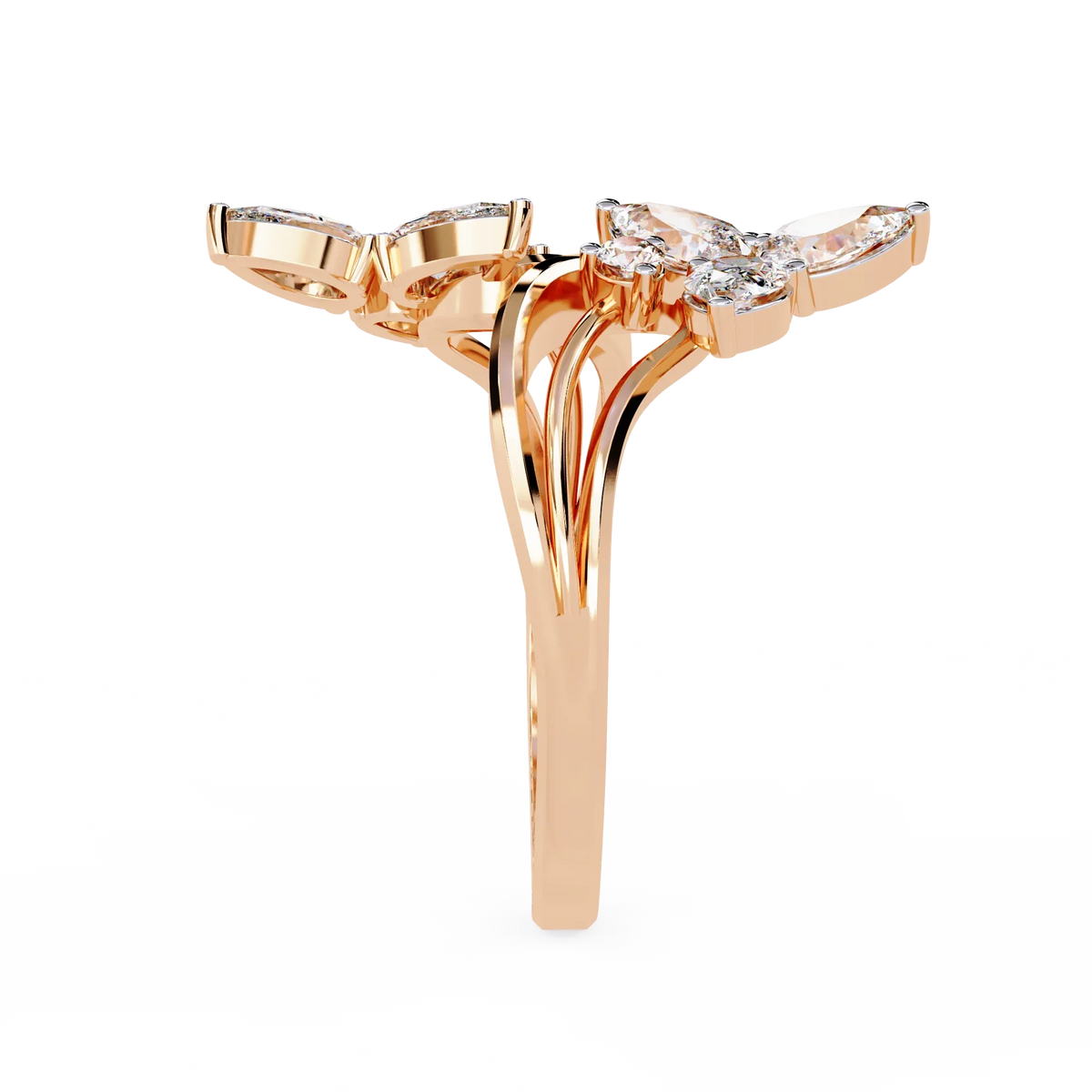 Butterfly Waltz Lab Grown Diamond Ring - Ophiratbf