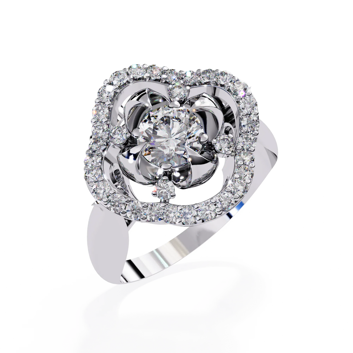 Fleur Royale Lab Grown Diamond Ring - Ophiratbf