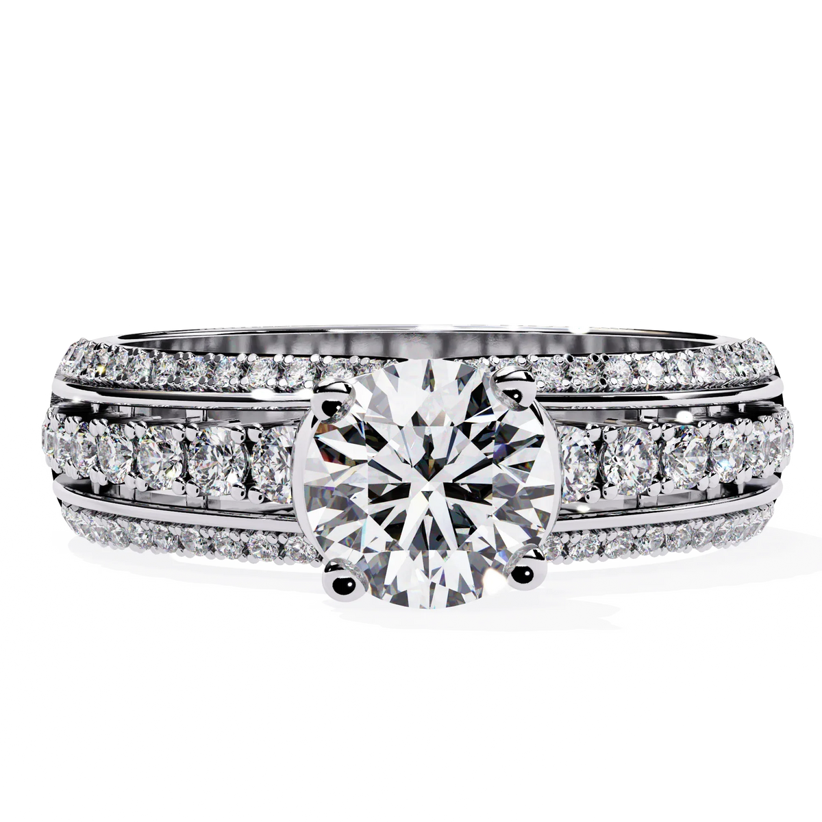 Ophira Grandeur Pavé Lab Grown Diamond Ring - Ophiratbf
