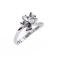 Ribbon Bloom Lab Grown Diamond Ring - Ophiratbf