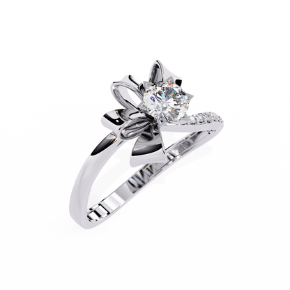 Ribbon Bloom Lab Grown Diamond Ring