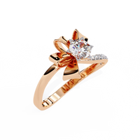 Ribbon Bloom Lab Grown Diamond Ring - Ophiratbf