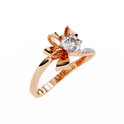 Ribbon Bloom Lab Grown Diamond Ring