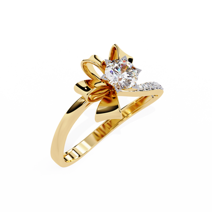 Ribbon Bloom Lab Grown Diamond Ring